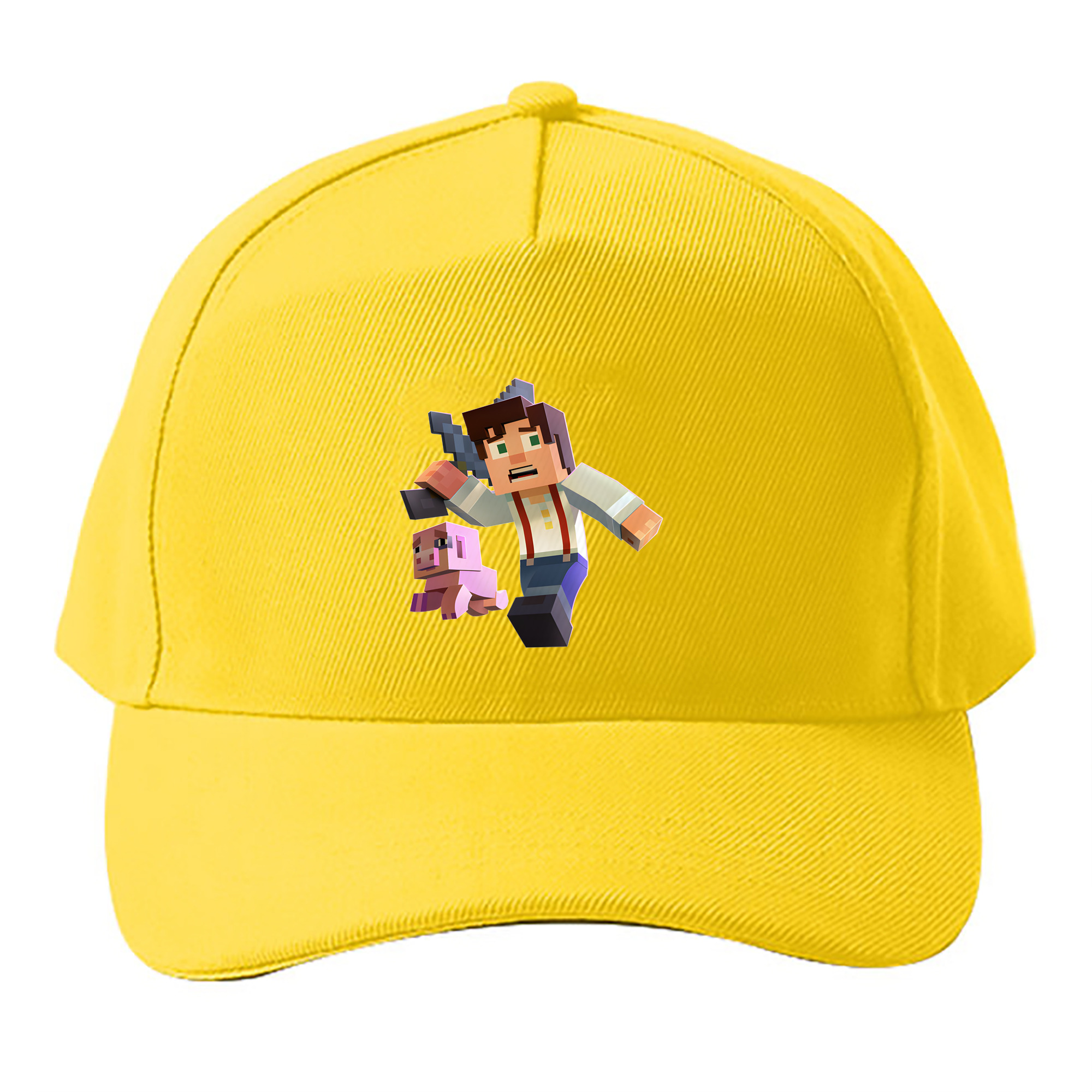 （画像用） マインクラフト ブロックの世界 Minecraft MC Block world ベースボールキャップ 綿100％ 男女兼用 帽子 スポーツ